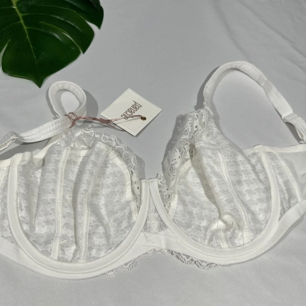 NWT $72 Panache [ 28H US‎ ] Envy Balconnete Underwire Full Cup Bra in Ivory